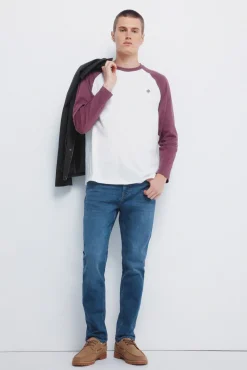 Calça jeans de malha slim fit