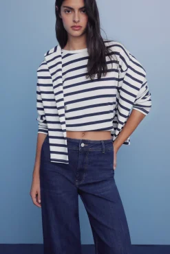 Calça jeans de marinheiro