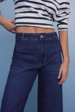 Calça jeans de marinheiro