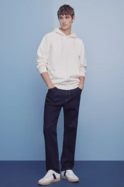 Calça jeans lavagem desbotada