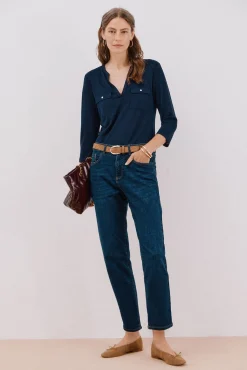 calça jeans mamãe