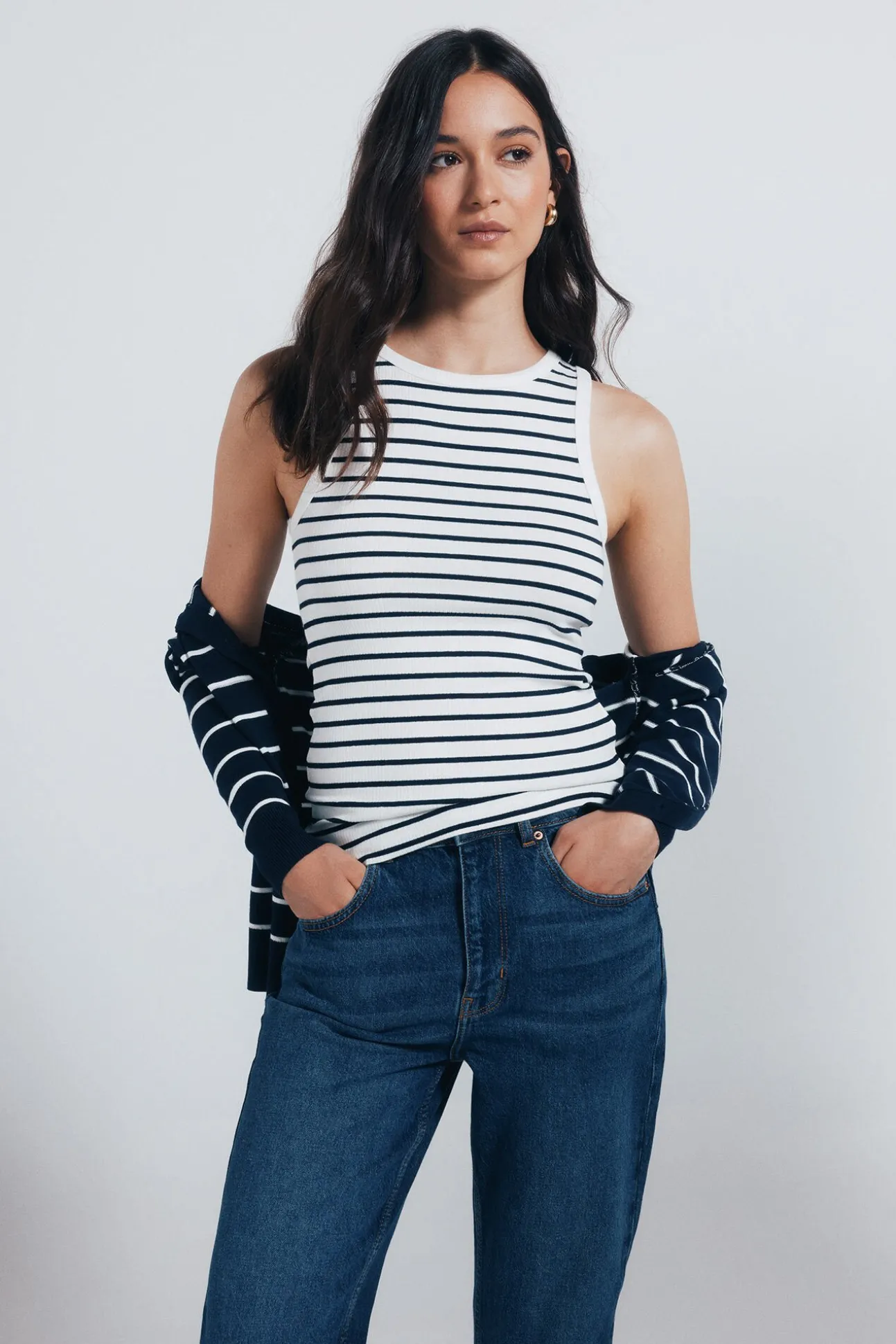 calça jeans mamãe