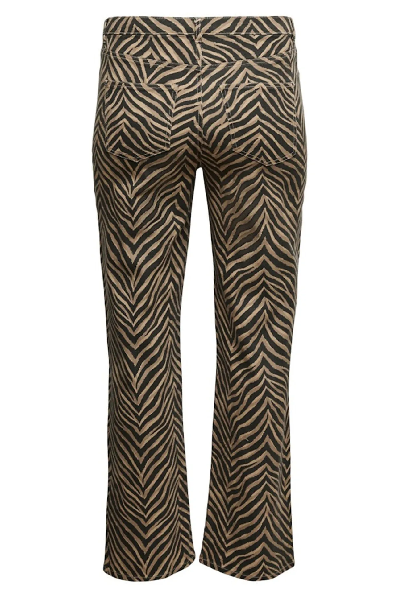 Calça jeans plus size com estampa animal