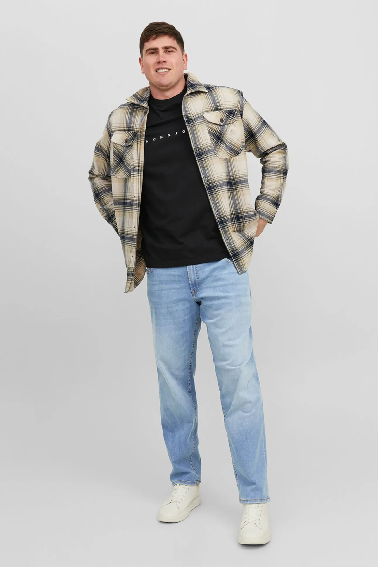 Calça jeans regular fit PLUS