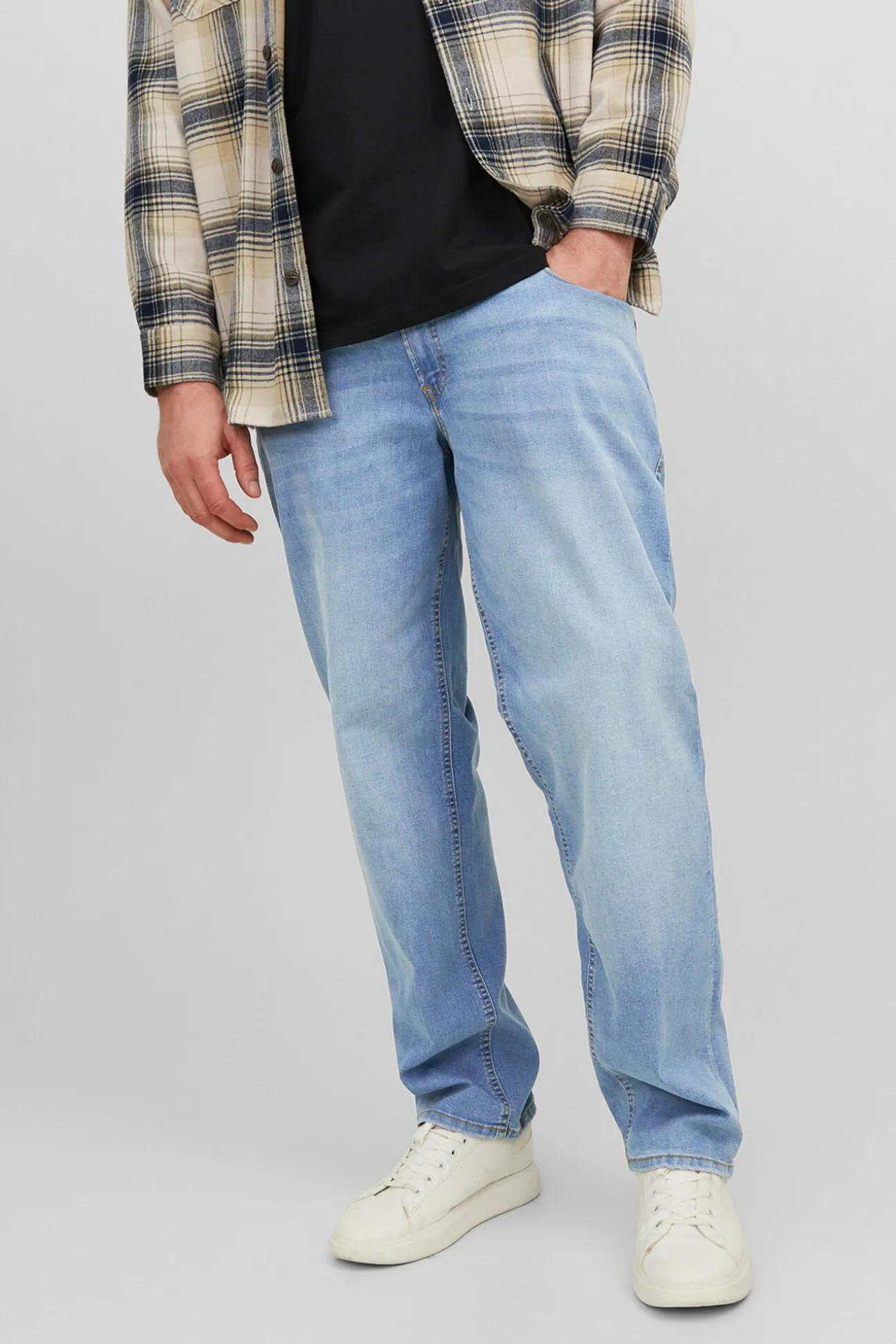 Calça jeans regular fit PLUS