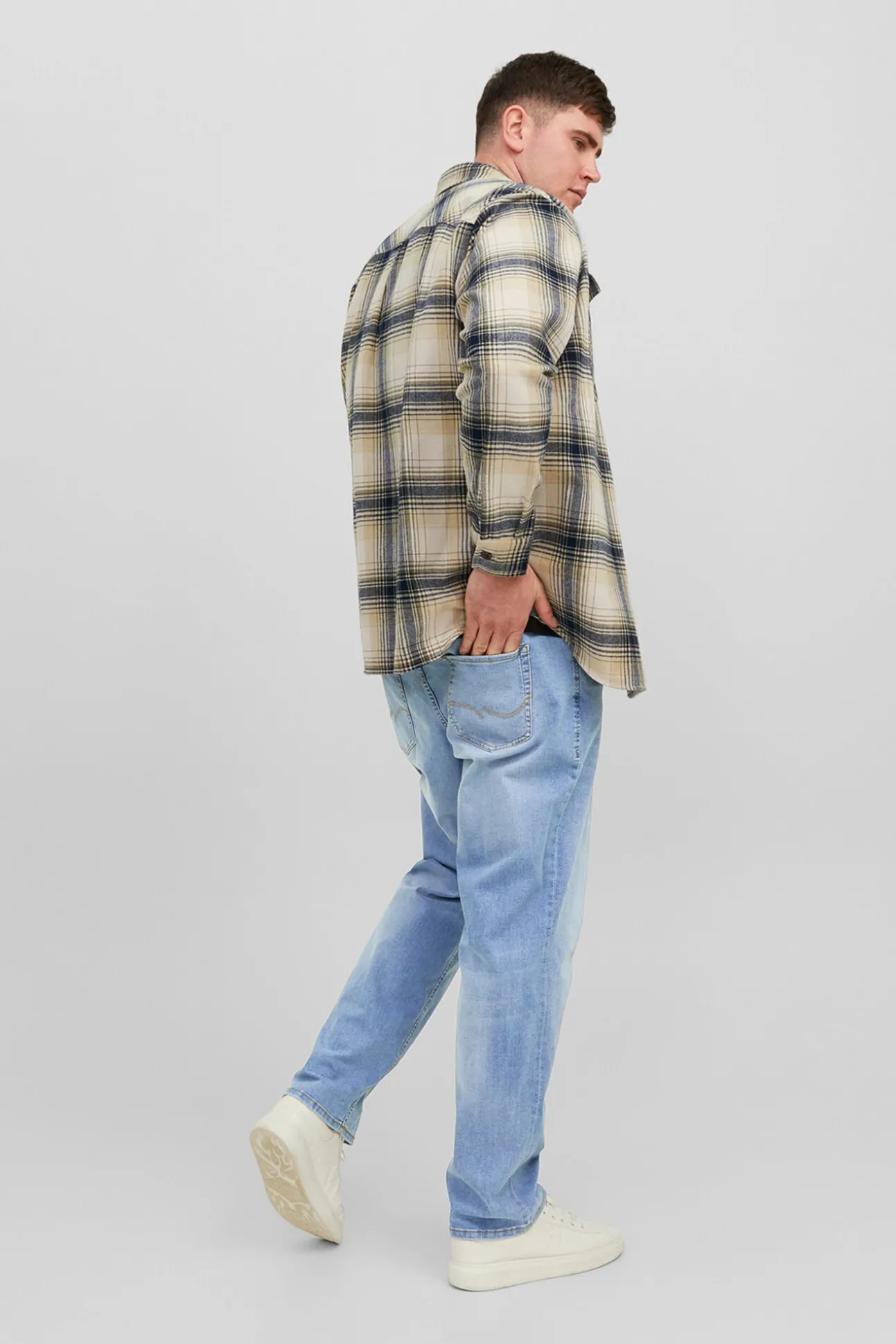 Calça jeans regular fit PLUS