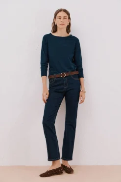 Calça jeans reta
