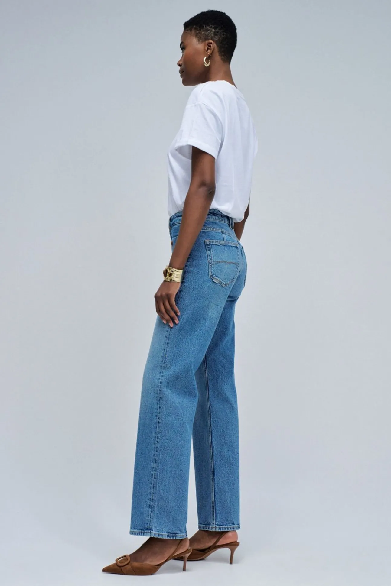 Calça jeans reta