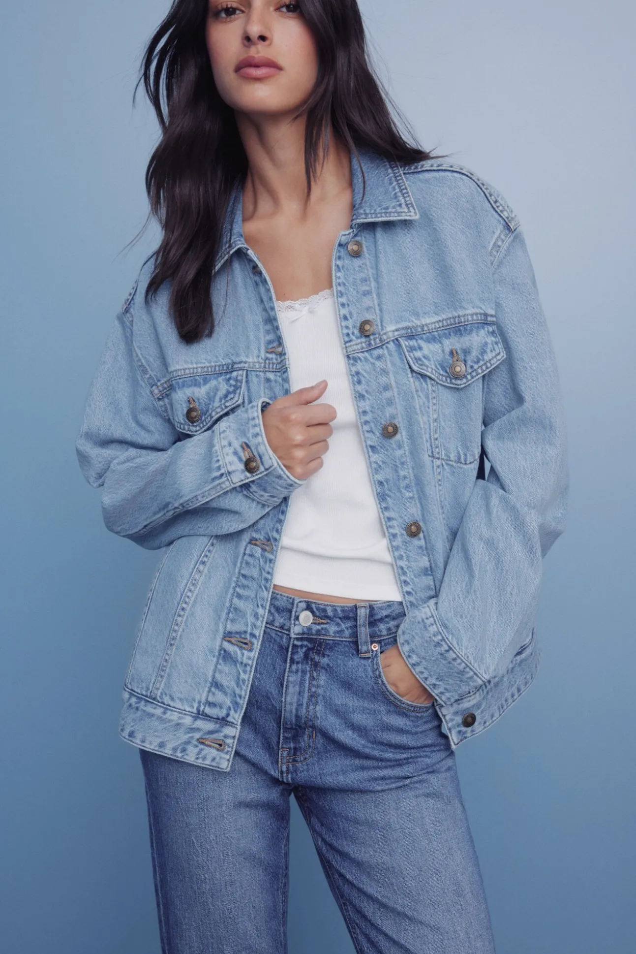 Calça jeans reta