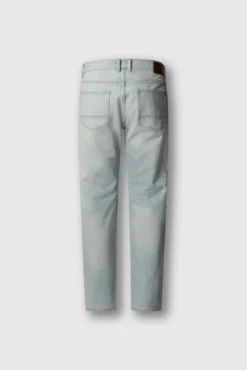 Calça jeans reta desbotada