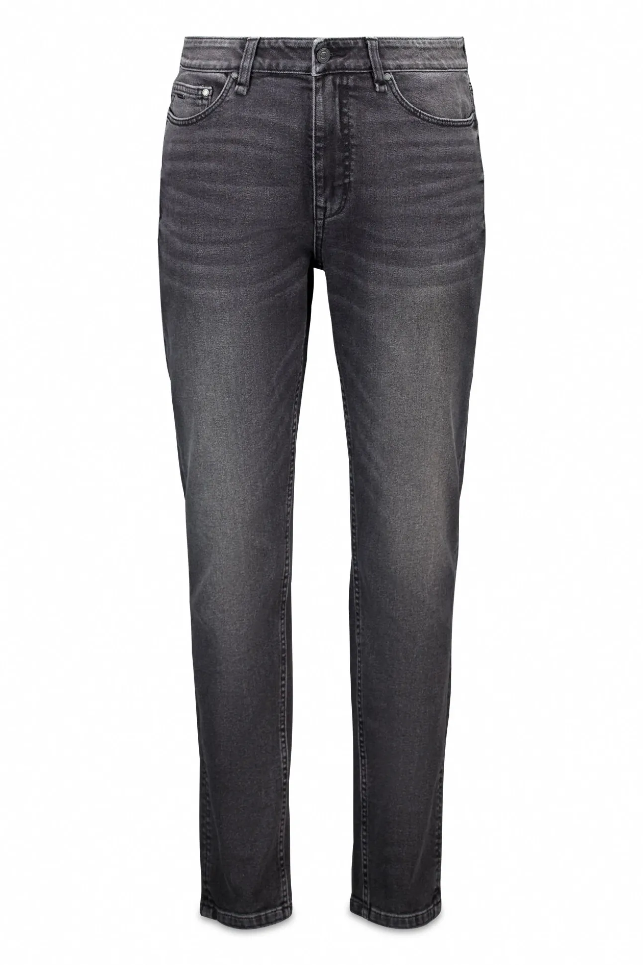 Calça jeans skinny cinza escuro