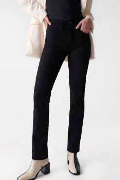 Calça jeans skinny com push-in secreto