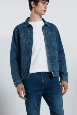 Calça jeans skinny fit tingida
