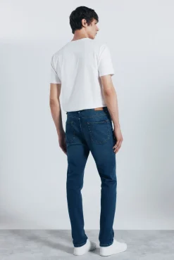 Calça jeans skinny fit tingida