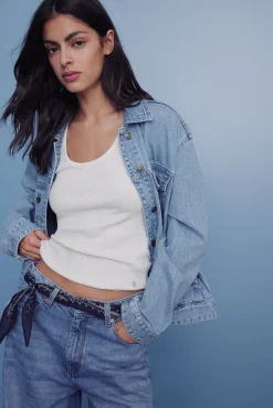 Calça jeans super larga