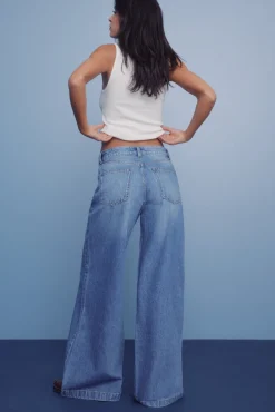 Calça jeans super larga