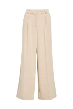 Calça largas com pregas