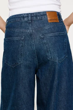 Calça plissado de algodão orgânico.