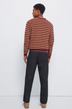 Calça retas com pregas, corte largo