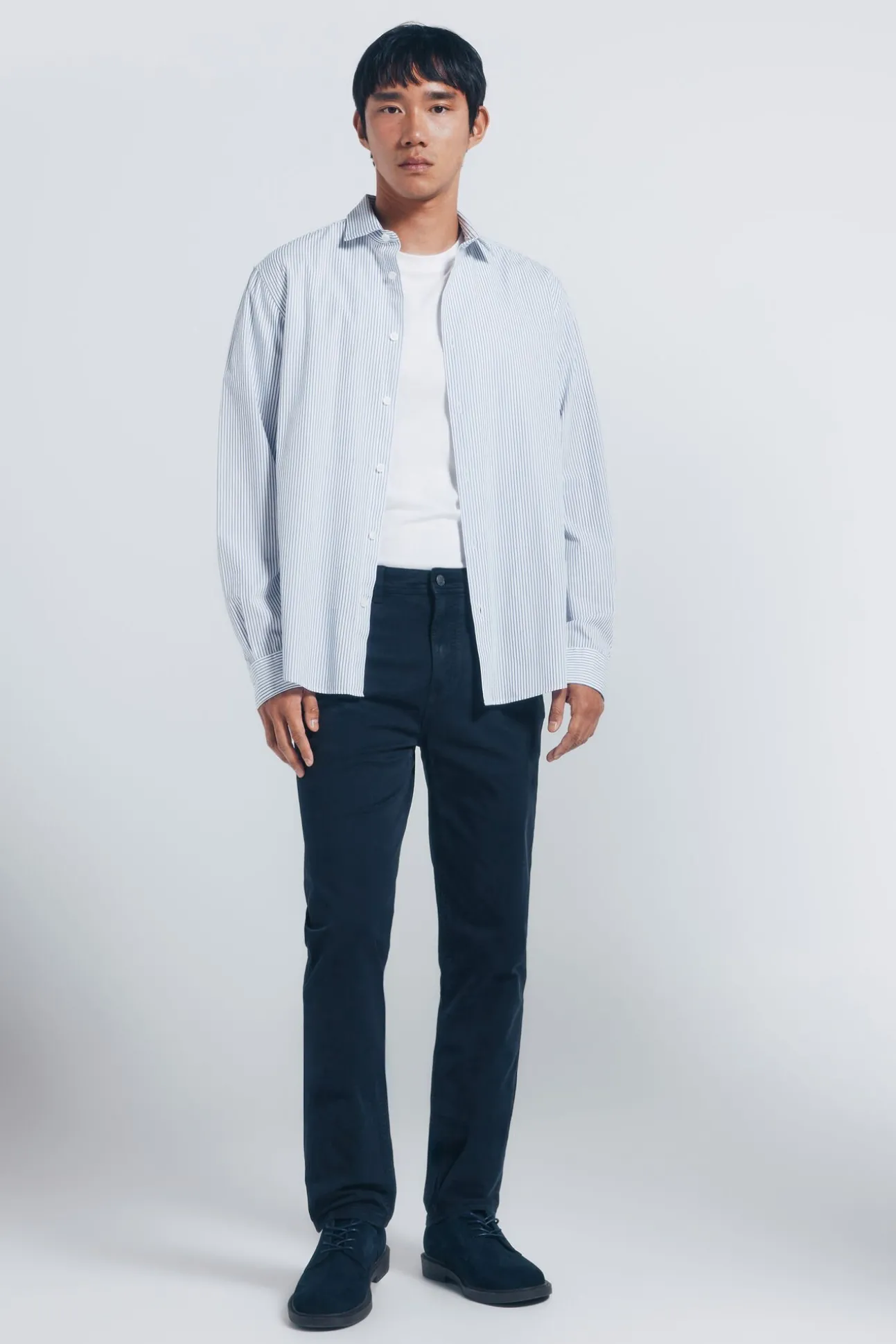 Calça slim fit com 5 calça
