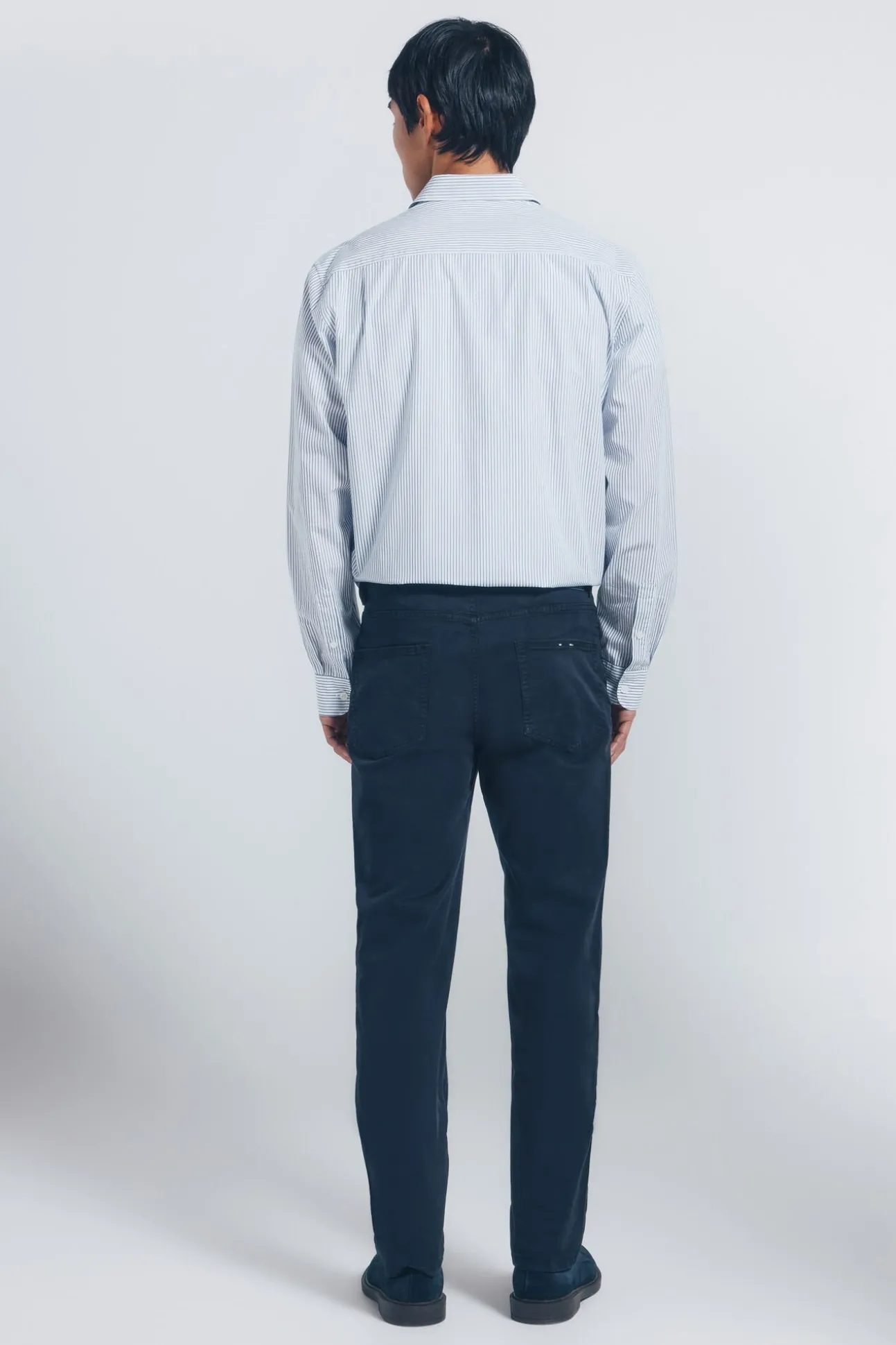 Calça slim fit com 5 calça