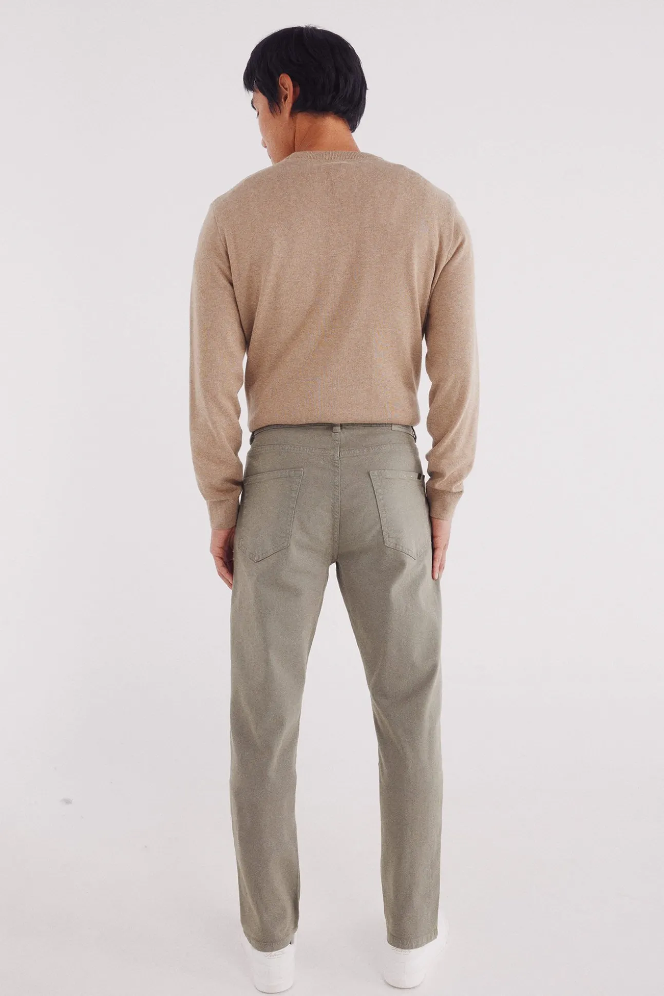 Calça slim fit com 5 calça