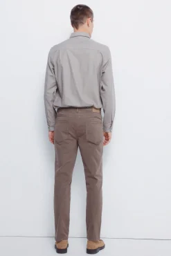 Calça slim fit com 5 calça