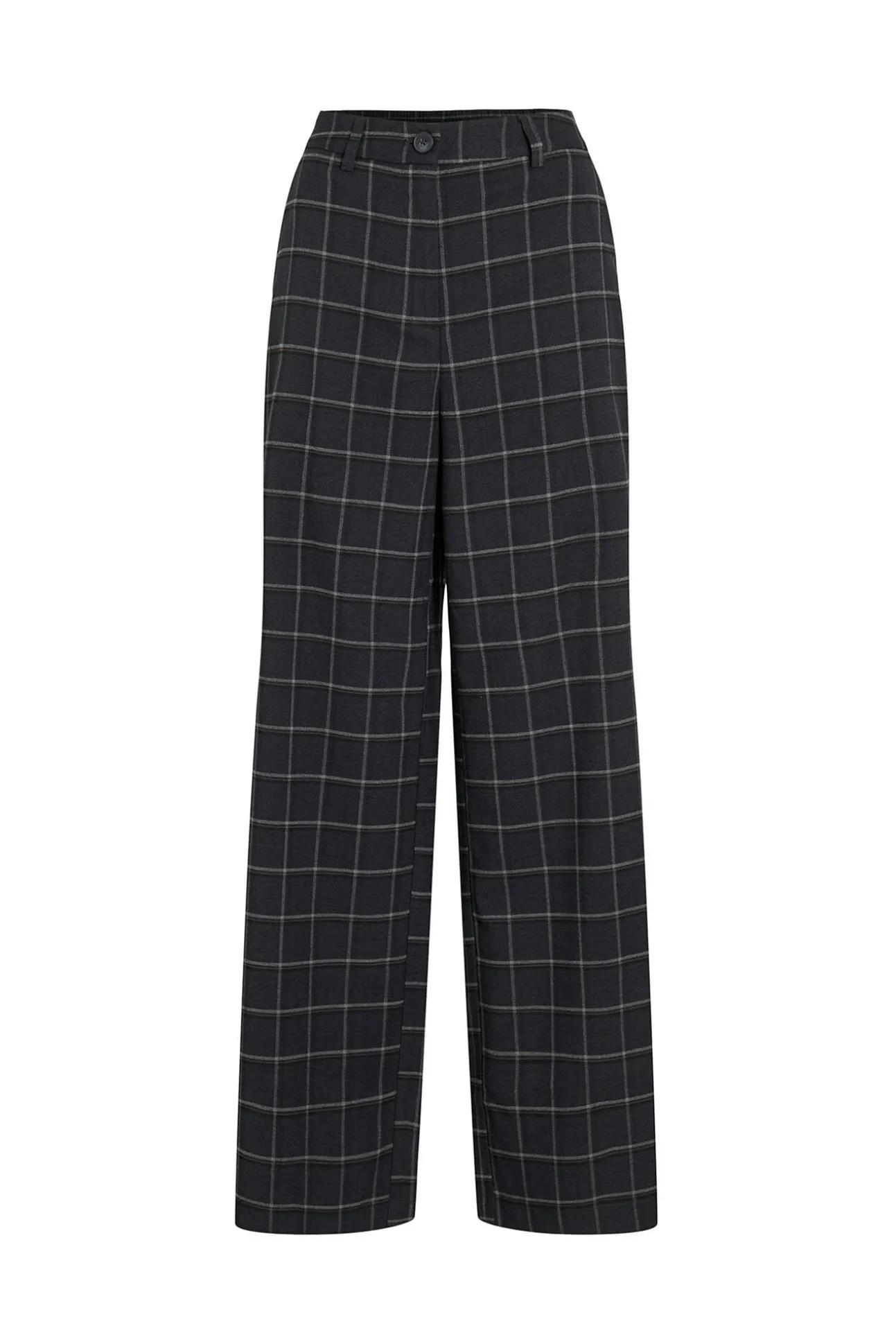 Calça social xadrez com viscose
