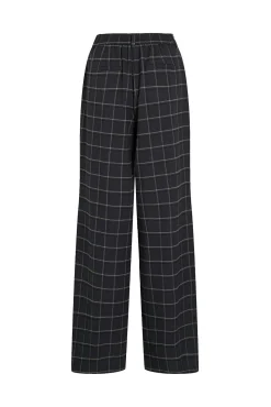 Calça social xadrez com viscose