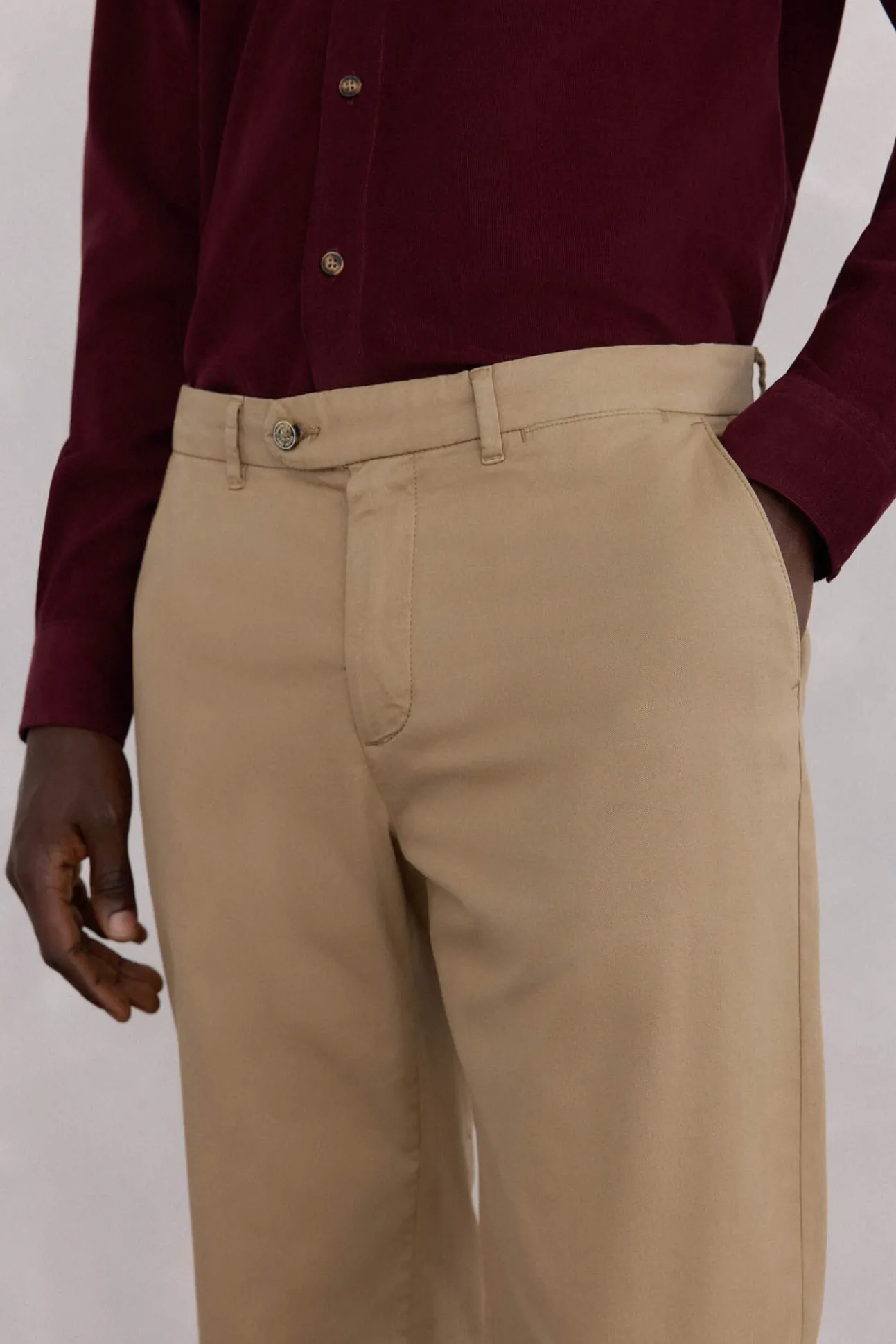 Calças calças chino premium de regular fit