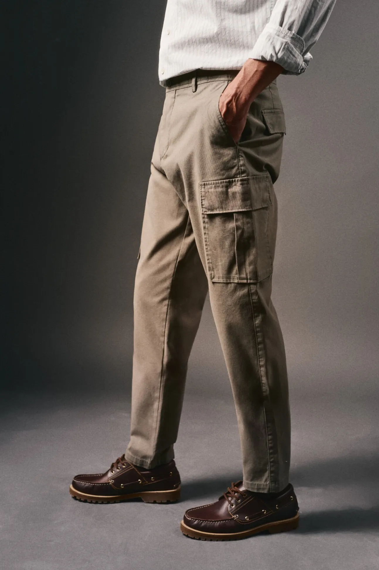 Calças cargo slim fit