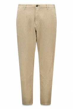 Calças chino slim fit confortável de veludo cotelê lavado