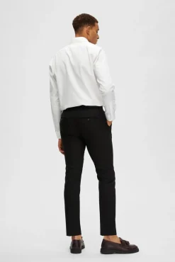 Calças de fato Slim Fit com lã