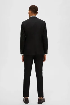 Calças de fato Slim Fit com lã