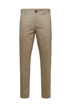 Calças de fato Slim Fit com lã