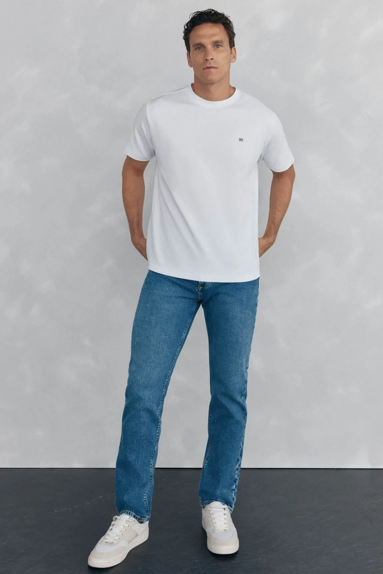 Calças de ganga premium flex regular fit
