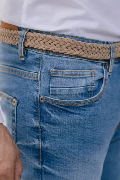 Calças denim skinny
