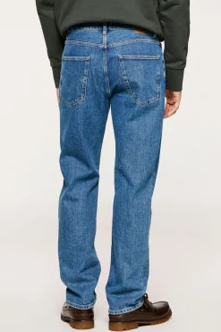 Calças jeans de corte reto