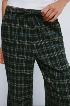 Calças jogger xadrez
