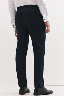 Calças marinhas slim fit