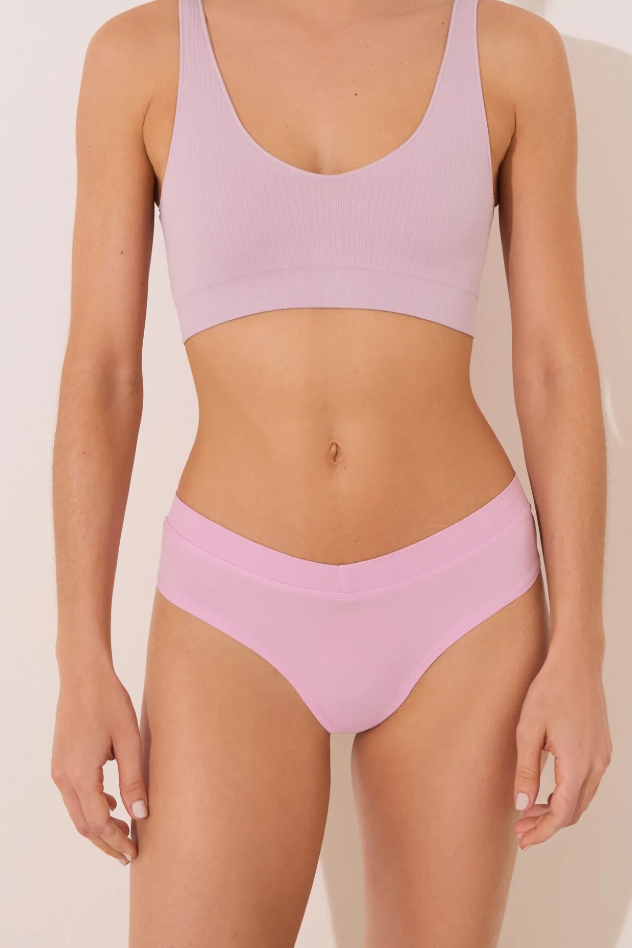 Calcinha brasileira larga cueca rosa