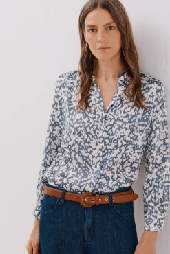 Camisa acetinada