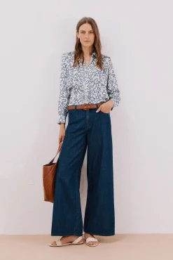 Camisa acetinada