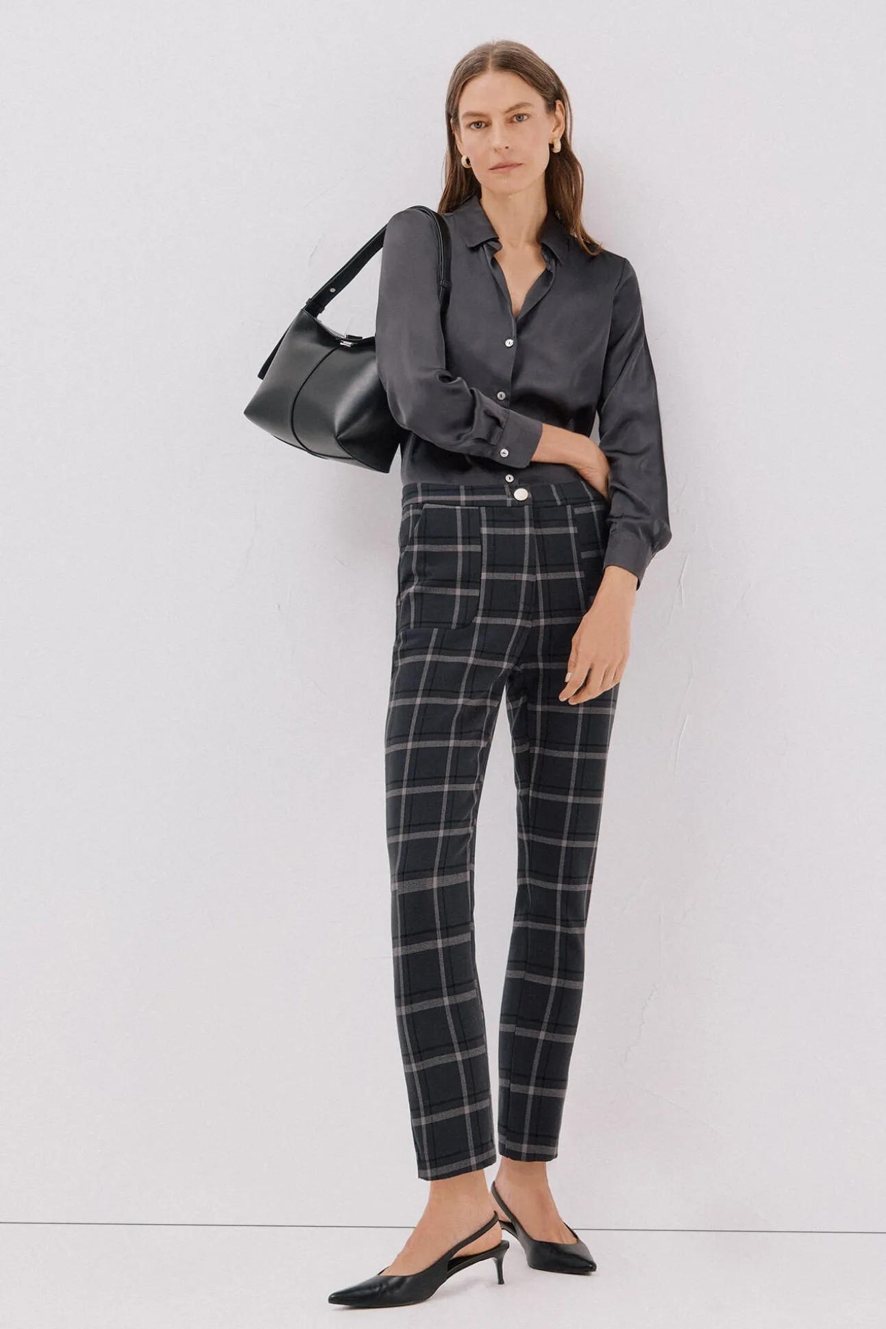 Camisa acetinada