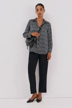 Camisa acetinada