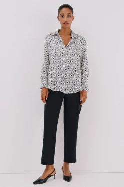 Camisa acetinada