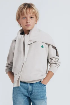 Camisa básica com cotoveleiras para criança