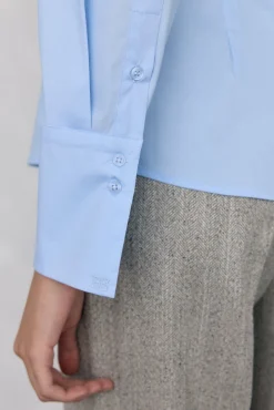 Camisa básica de ferro fácil