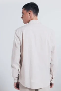 Camisa de algodão com debrum