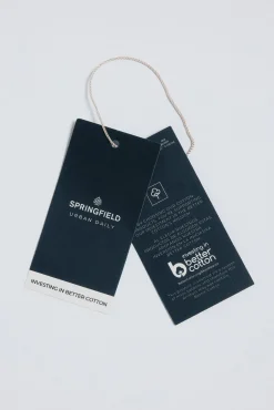 Camisa de algodão com debrum